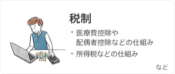 税制 医療費控除や配偶者控除などの仕組み 所得税などの仕組み