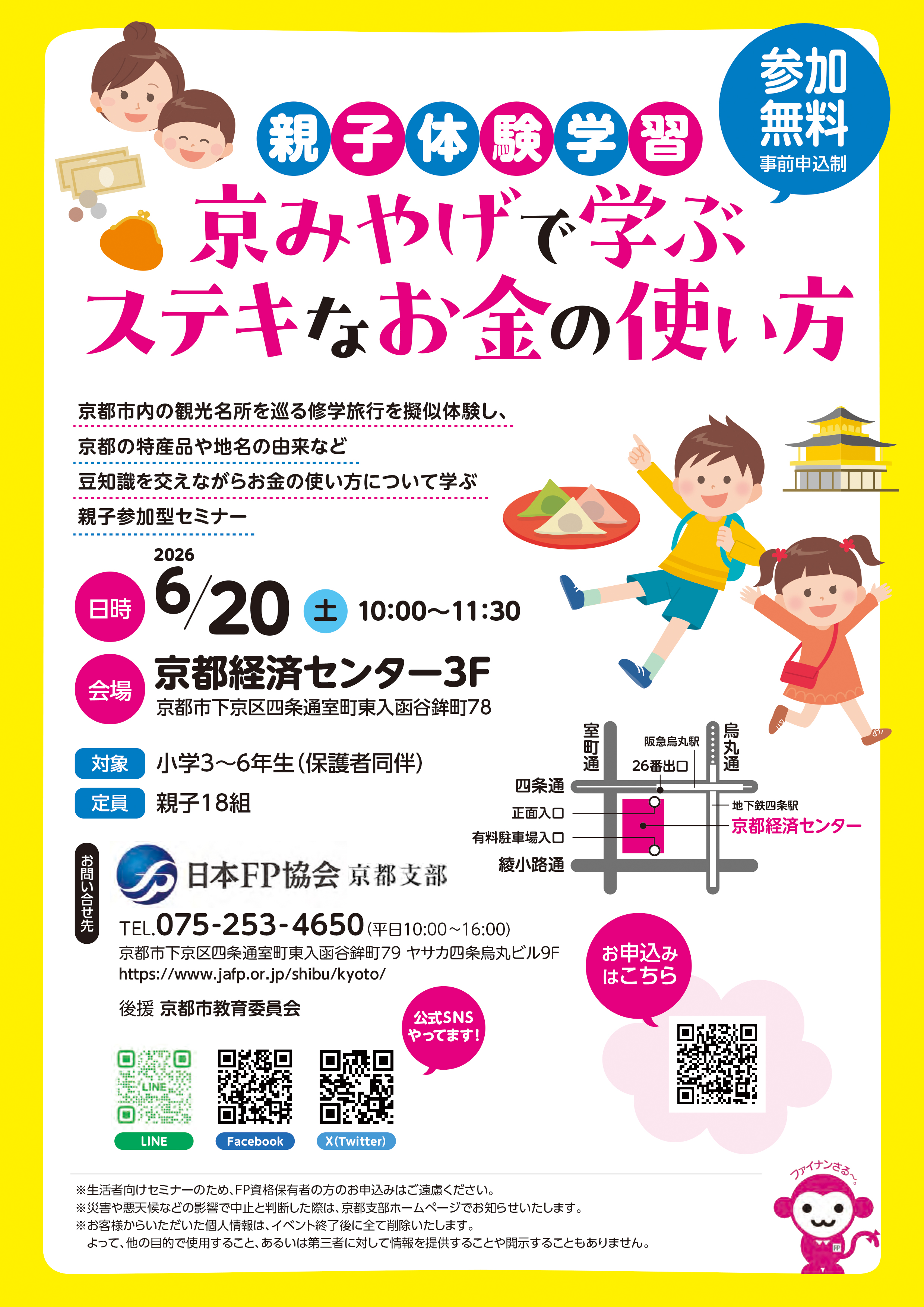親子体験学習 京みやげで学ぶステキなお金の使い方画像